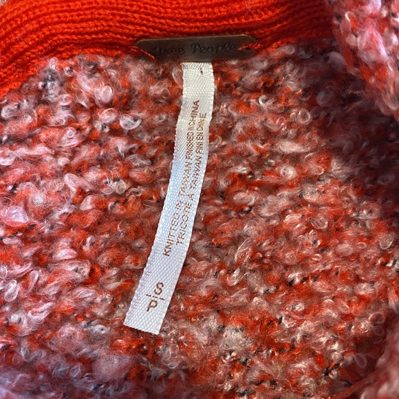 Free People BFF Sweater with Cowl Neck - Scarlet Flame - Picture 11 of 12